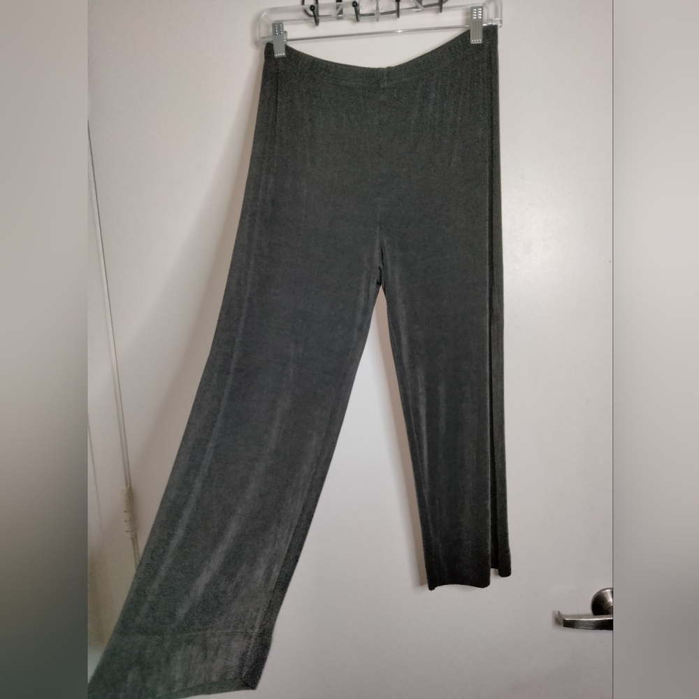 Chico's Design (Size M/L) Dark Pewter LS Top & Pull-on Pants (2PC) Matching Set - Picture 8 of 12